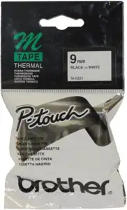 Brother Tapes MK221 9mm white/black