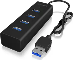 USB Hub ICY Box USB 3.0 4-Port Black