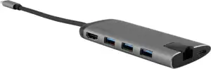 USB Hub Verbatim USB-C 3.1 6-Port portable Grey