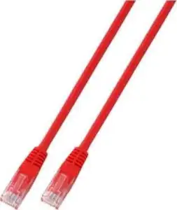 U/UTP prespojni kabel Cat.5e PVC CCA AWG24, crveni, 1,0 m