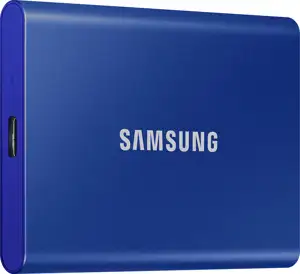 Samsung SSD T7 External 2TB, USB 3.2, 1050/1000 MB/s, included USB Type C-to-C and Type C-to-A cables, 3 yrs, indigo blue, MU-PC2T0H
