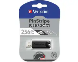 Verbatim USB3.0 Store'n'Go PinStripe 256GB, crni