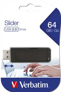 Verbatim USB2.0 Store'n'Go Slider 64GB, crni