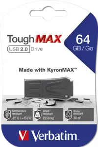Verbatim USB2.0 ToughMAX 64GB, crni