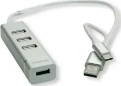 Roline USB2.0 TIP-A+C Hub 4-portni