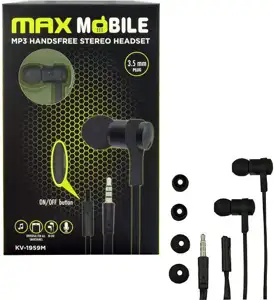MAXMOBILE SLUŠALICE HANDSFREE KV-1959M crna 3,5mm