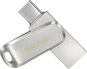 Memorija USB 3.1 FLASH DRIVE, 128 GB, SANDISK Ultra Dual Drive Luxe USB-C, SDDDC4-128G-G46, srebrna