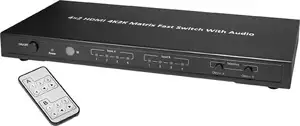 Transmedia HDMI Switch 4K Matrix 4x2