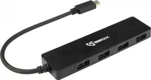 SBOX USB-C - USB-3.0 hub H-404C 4 utora