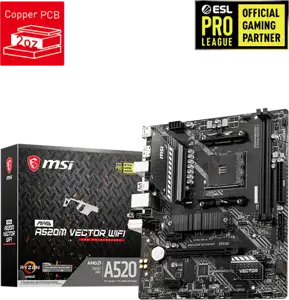 Matična ploča MSI MAG A520M VECTOR WIFI - micro ATX - Socket AM4 - AMD A520