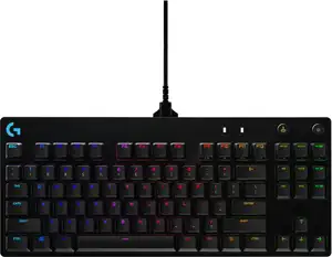 Tipkovnica LOGITECH G Pro TKL, GX Blue, mehanička, RGB, crna, USB