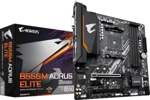 Gigabyte B550M AORUS ELITE - 1.0 - Motherboard - micro ATX - Socket AM4 - AMD B550