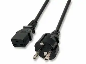 Kabel za napajanje, IEC320 C19 Ž ravni -> Schuko M ravni 1,8m, crni