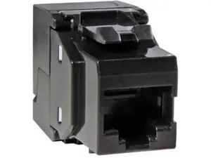 Modul Keystone RJ45 Cat.6 UTP, tool less, crni, s protuprašnim poklopcem