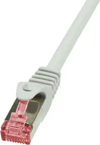 S/FTP prespojni kabel Cat.6 LSZH Cu AWG27, sivi, 30,0 m