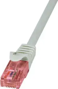 U/UTP prespojni kabel Cat.6 LSZH Cu AWG26, sivi, 0,25 m