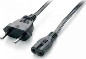 Kabel za napajanje, EURO M (ravni) -> IEC320 C7 Ž 1,8 m, crni