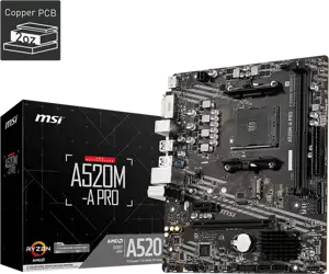 Matična ploča MSI A520M-A PRO - micro ATX - Socket AM4 - AMD A520