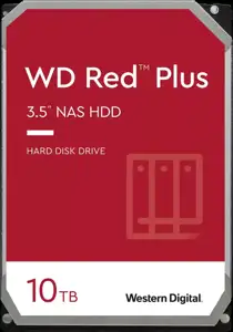 WD Red Plus 10TB NAS Hard Disk Drive - 7200 RPM Class SATA 6Gb/s, CMR, 256MB Cache, 3.5 Inch - WD101EFBX