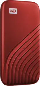 WD My Passport SSD 500GB, USB-C 3.2 red