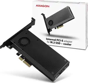 AXAGON PCEM2-DC PCI-E 3.0 x4-DUAL M.2 SSD(NVMe + SATA),sa hladnjakom