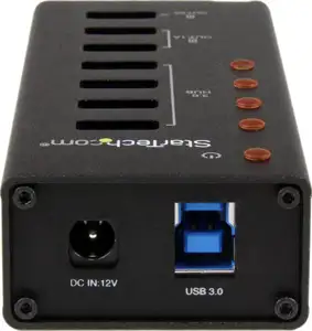 StarTech.com 7 Port USB 3.0 Charging Hub - 4 x USB-A, 3 x USB-A Dedicated Charging Ports - Powered Mountable USB Charging Station (ST4300U3C3) - hub - 4 ports
