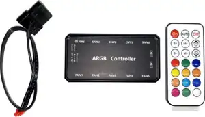 NaviaTec RGB Computer PC Case Fan Controller with Remote Control