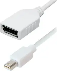 Transmedia Mini DisplayPort plug to DisplayPort jack, 15cm