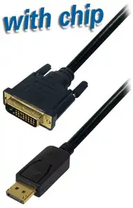 Transmedia DisplayPort plug to DVI 24 1 plug, 1,8 m
