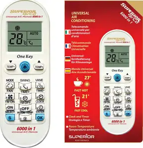 SUPERIOR UNIVERZALNI DALJINSKI UPRAVLJAČ ZA KLIME AIRCO 6000u1