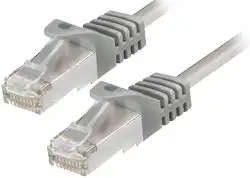 Transmedia CAT6a SFTP Patch Cable 2m grey