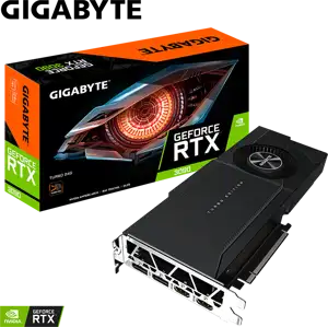 GIGABYTE Video Card NVidia GeForce RTX 3090 TURBO GDDR6 24GB/384bit, 1695/19500MHz, PCI-E 4.0 x16, 2xHDMI, 2xDP, Retail