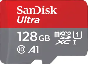 SanDisk Ultra microSDXC 128GB + SD Adapter 100MB/s Class 10 UHS-I