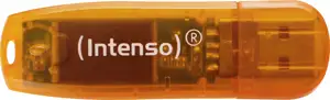 Intenso 64GB Rainbow Line USB 2.0 Memory Stick - Orange