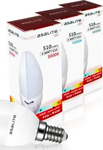 ASALITE LED bulb E14 6W 3000K 510lm