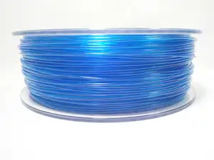 Filament for 3D, PET-G, 1.75 mm, 1 kg, blue transp