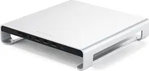 Satechi Aluminum Monitor Stand Hub for iMac - Silver