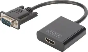 DIGITUS DA-70473 - video / audio adapter - HDMI / VGA - 15 cm