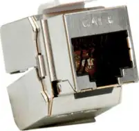 Roline Cat.6/ClassE STP Keystone jack, RJ-45, tool-free, silver