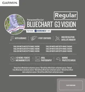 Garmin BlueChart kartica g3 Vision - Regular regija (R), 010-11138-04