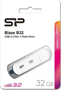 SP USB 3.2 FLASH DRIVE BLAZE B32 32GB WHITE