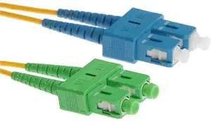 NFO Patch cord, SC UPC-SC APC, Singlemode 9 125, G.652D, Duplex, 1m
