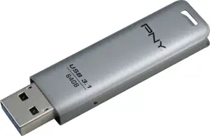 USB stick PNY Elite Steel, 64GB, USB3.1, metalni