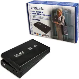 LogiLink Enclosure 3,5 Inch S-ATA HDD USB 2.0 Alu - storage enclosure - SATA 1.5Gb/s - USB 2.0