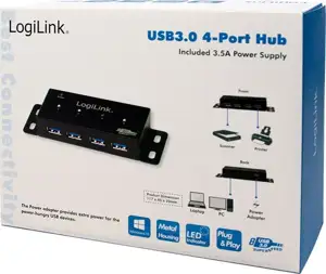 USB Hub Logilink UA0149 4x super speed USB 3.0