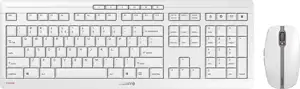 Cherry Stream Desktop tiha bežična tipkovnica + miš, bijela