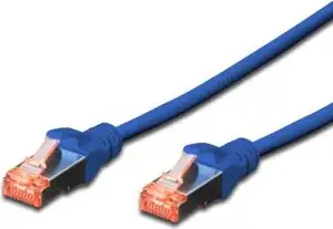 DIGITUS CAT 6 S/FTP patch cable, 0.5m, plavi