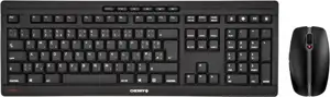 Cherry Stream Desktop tiha bežična tipkovnica + miš, crna