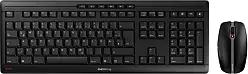 Cherry Stream Desktop Recharge tiha bežična tipkovnica + miš, crna