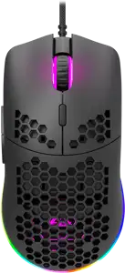 CANYON,Gaming Mouse with 7 programmable buttons, Pixart 3519 optical sensor, 4 levels of DPI and up to 4200, 5 million times key life, 1.65m Ultraweave cable, UPE feet and colorful RGB lights, Black, 